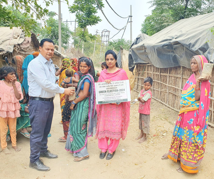 The voters of the slum area were made aware